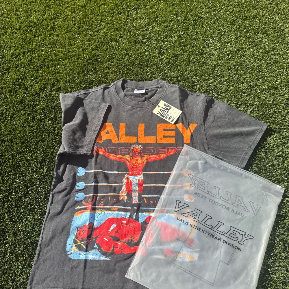 Valley Sports Jesus Hardy Graphic Tee - Charcoal